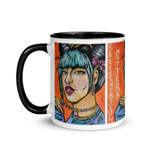 Open image in slideshow, REPRESENTATION MATTERS - CERAMIC MUG (MORE COLORS AVAIL.)
