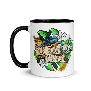 Open image in slideshow, PICK YOUR POISON - CERAMIC MUG (MORE COLORS AVAIL.)
