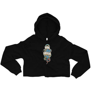 Open image in slideshow, COLD BLOODED - WOMEN&#39;S CROPPED HOODIE (MORE COLORS AVAIL.)
