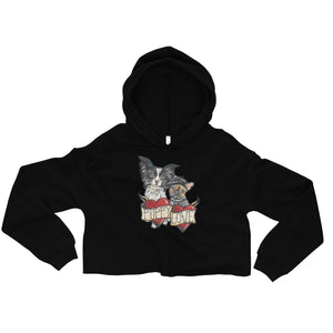 Open image in slideshow, PUPPY LOVE - WOMEN&#39;S CROPPED HOODIE (MORE COLORS AVAIL.)
