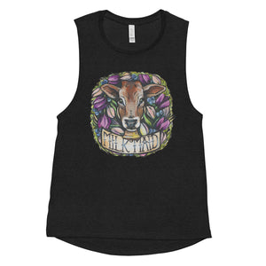 Open image in slideshow, MILK MAID - WOMEN&#39;S MUSCLE TANK (MORE COLORS AVAIL.)
