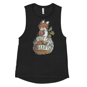 Open image in slideshow, THIEF OF HEARTS - WOMEN&#39;S MUSCLE TANK (MORE COLORS AVAIL.)
