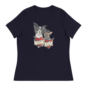 Open image in slideshow, PUPPY LOVE - WOMEN&#39;S RELAXED TEE (MORE COLORS AVAIL.)
