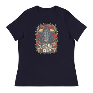 Open image in slideshow, BORN TO RUN - WOMEN&#39;S RELAXED TEE (MORE COLORS AVAIL.)
