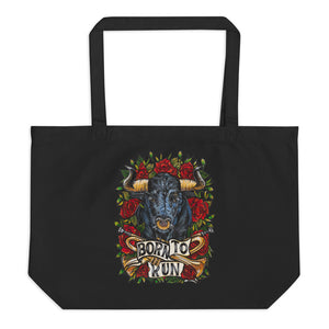 Open image in slideshow, BORN TO RUN - ORGANIC TOTE (2 COLORS)
