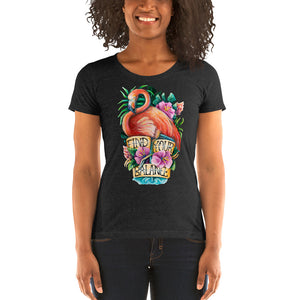 Open image in slideshow, FIND YOUR BALANCE - WOMEN&#39;S FITTED TEE (MORE COLORS AVAIL.)
