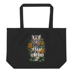 Open image in slideshow, TREAT OR TRICK - ORGANIC TOTE (2 COLORS)
