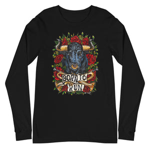 Open image in slideshow, BORN TO RUN - ADULT UNISEX LONG SLEEVE TEE (MORE COLORS AVAIL.)
