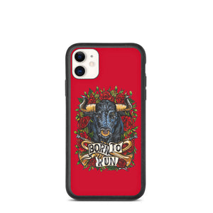 Open image in slideshow, BORN TO RUN - BIODEGRADABLE iPHONE CASE (MORE COLORS AVAIL.)
